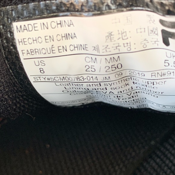 Fila 91175 Womens Running Shoes US 8 Black - Picture 8 of 8